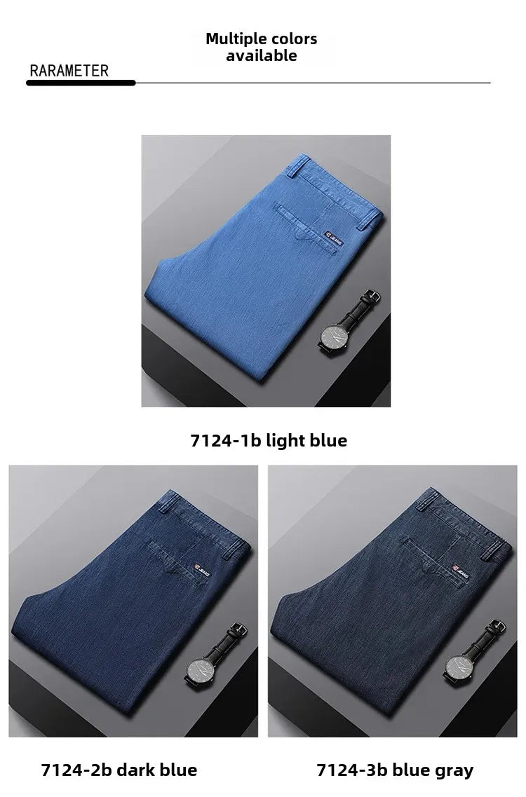 "Denim Estivo" – High-Waist Denim Trousers By Enzo Bellari®