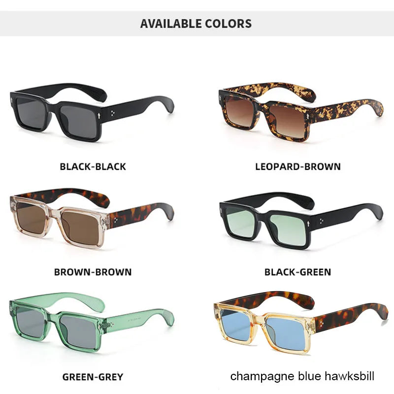 "Occhio Quadro" – Square Rivet Sunglasses By Enzo Bellari®