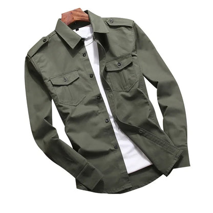 "Il Militare" – Cotton Military Shirt By Enzo Bellari®