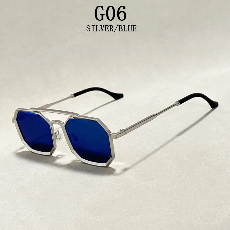 "Occhio Metallico" – Square Retro Sunglasses By Enzo Bellari®