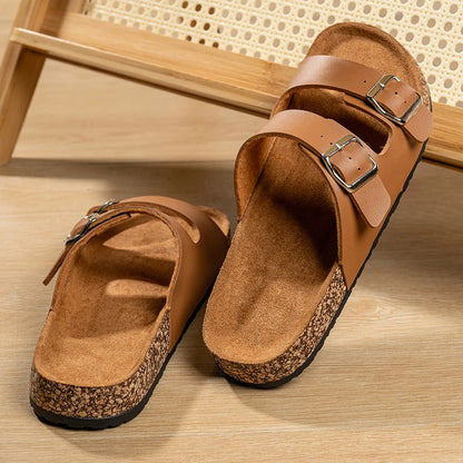 "Luna Dorata" – Unisex Cork Slippers By Enzo Bellari®