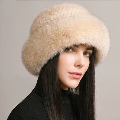"La Pelliccia" – Mink & Fox Fur Beanie By Enzo Bellari®