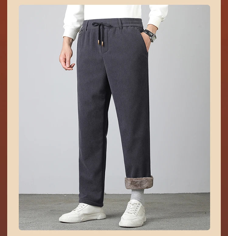 "Corte Morbida" – Corduroy Fleece Pants By Enzo Bellari®