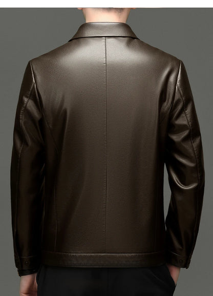 "Aria di Marzo" – Leather Polo Jacket By Enzo Bellari®
