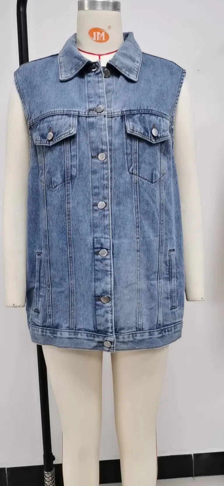 "Trama Retrò" – Denim Vest Jacket By Enzo Bellari®