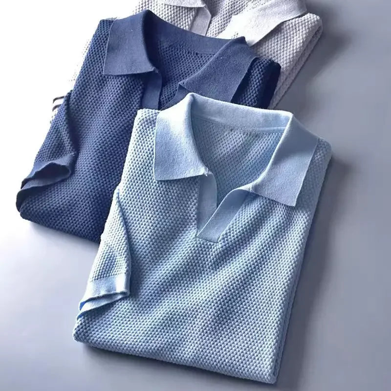 "Vera Luce" – Cotton Short Sleeve Polo Shirt By Enzo Bellari®