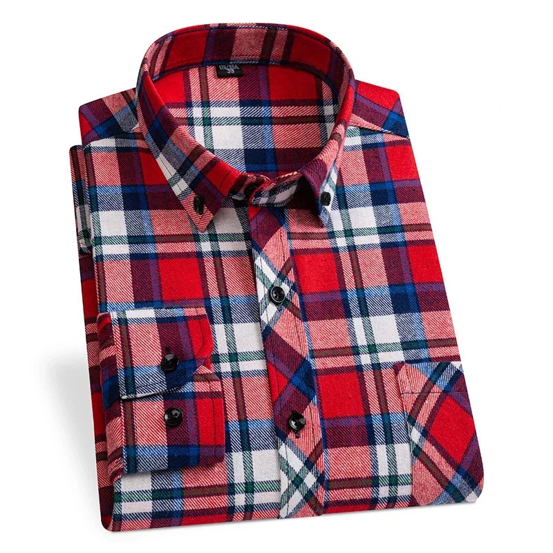 "Quadro Morbido" – Flannel Plaid Shirt By Enzo Bellari®