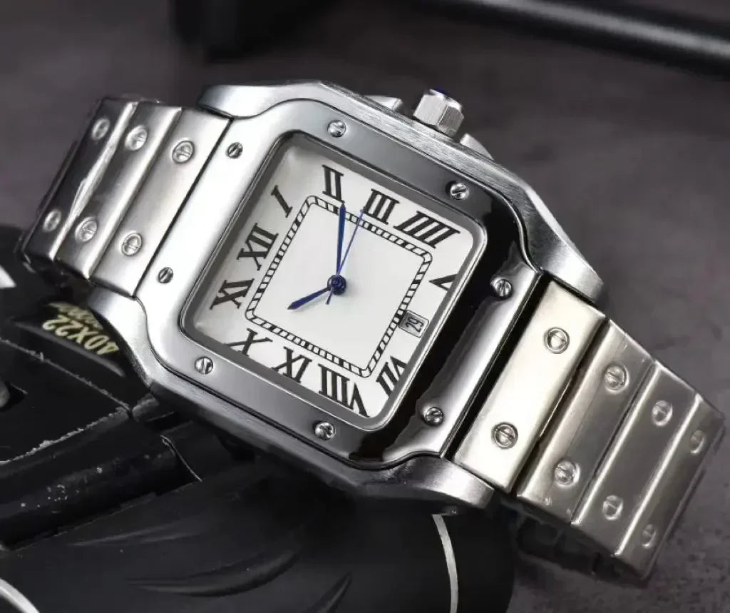 "Oro di Mare" – Stainless Steel Square Watch By Enzo Bellari®