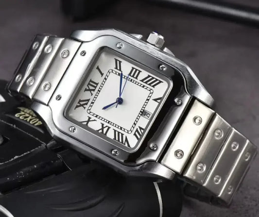 "Oro di Mare" – Stainless Steel Square Watch By Enzo Bellari®