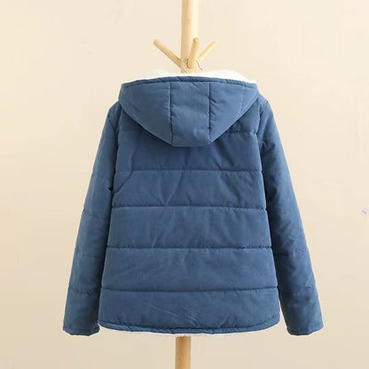"Lana Calda" – Cotton Wool Hooded Coat By Enzo Bellari®