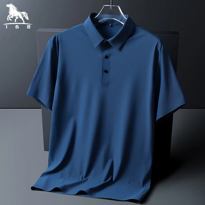 "Gelo Liscio" – Ice Silk Polo Shirt By Enzo Bellari®