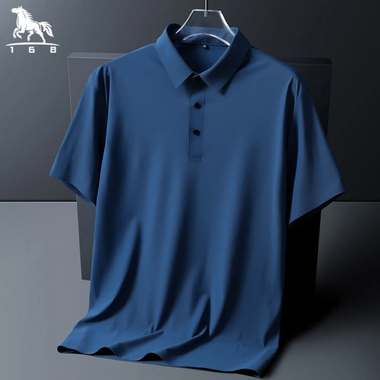 "Gelo Liscio" – Ice Silk Polo Shirt By Enzo Bellari®