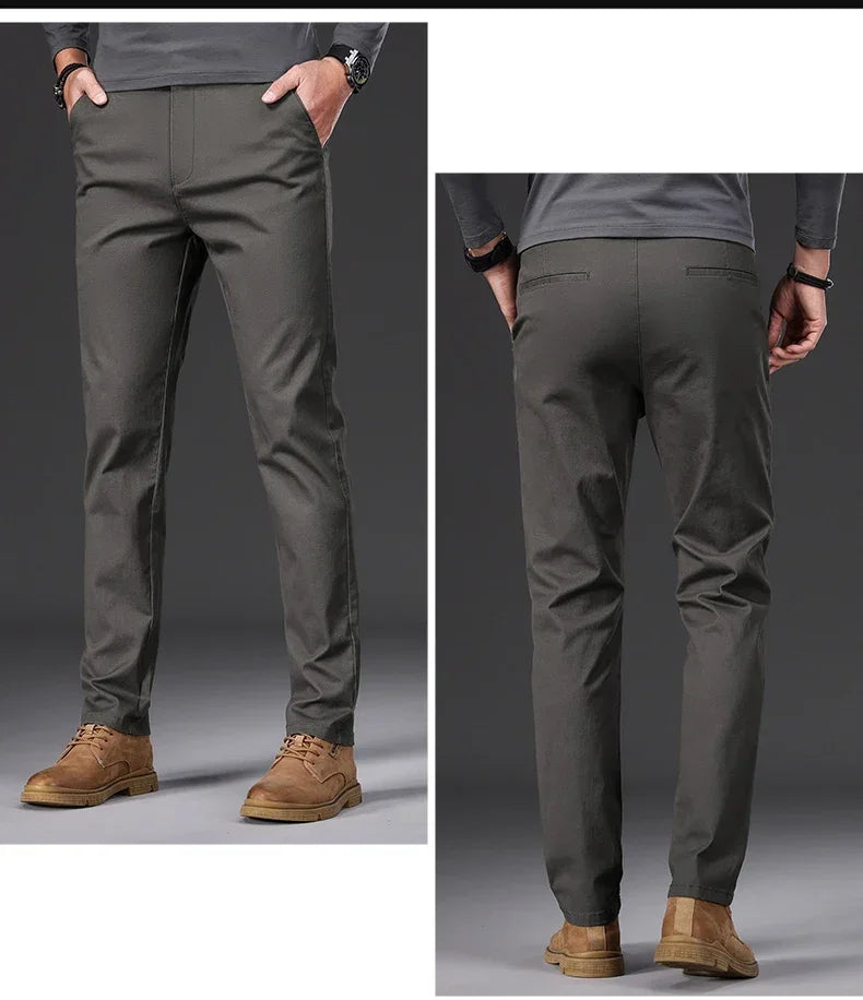 "Slim Naturale" – Cotton Slim Fit Pants By Enzo Bellari®