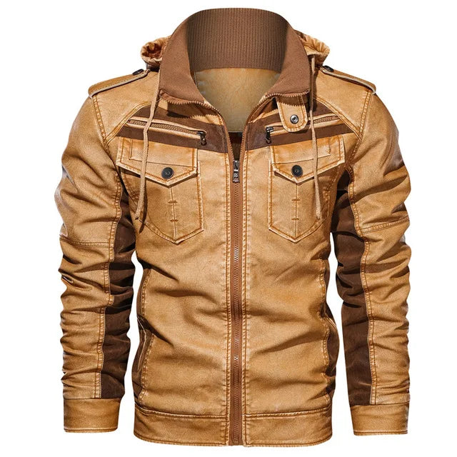 "Il Freddo" – Hooded Leather Jacket By Enzo Bellari®