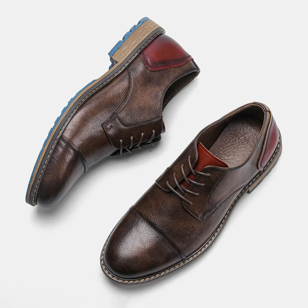 "Epoca Dorata" – Brogue Leather Oxfords By Enzo Bellari®