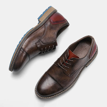"Epoca Dorata" – Brogue Leather Oxfords By Enzo Bellari®