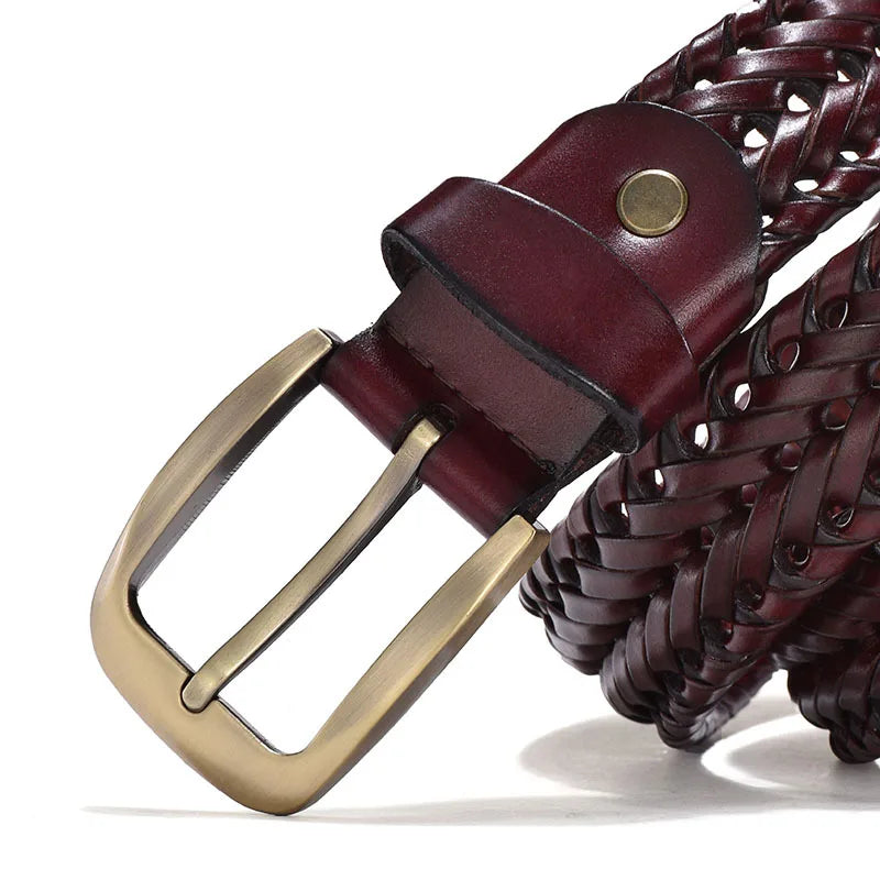 "Alma Bella" – Genuine Leather Braided Belt By Enzo Bellari®