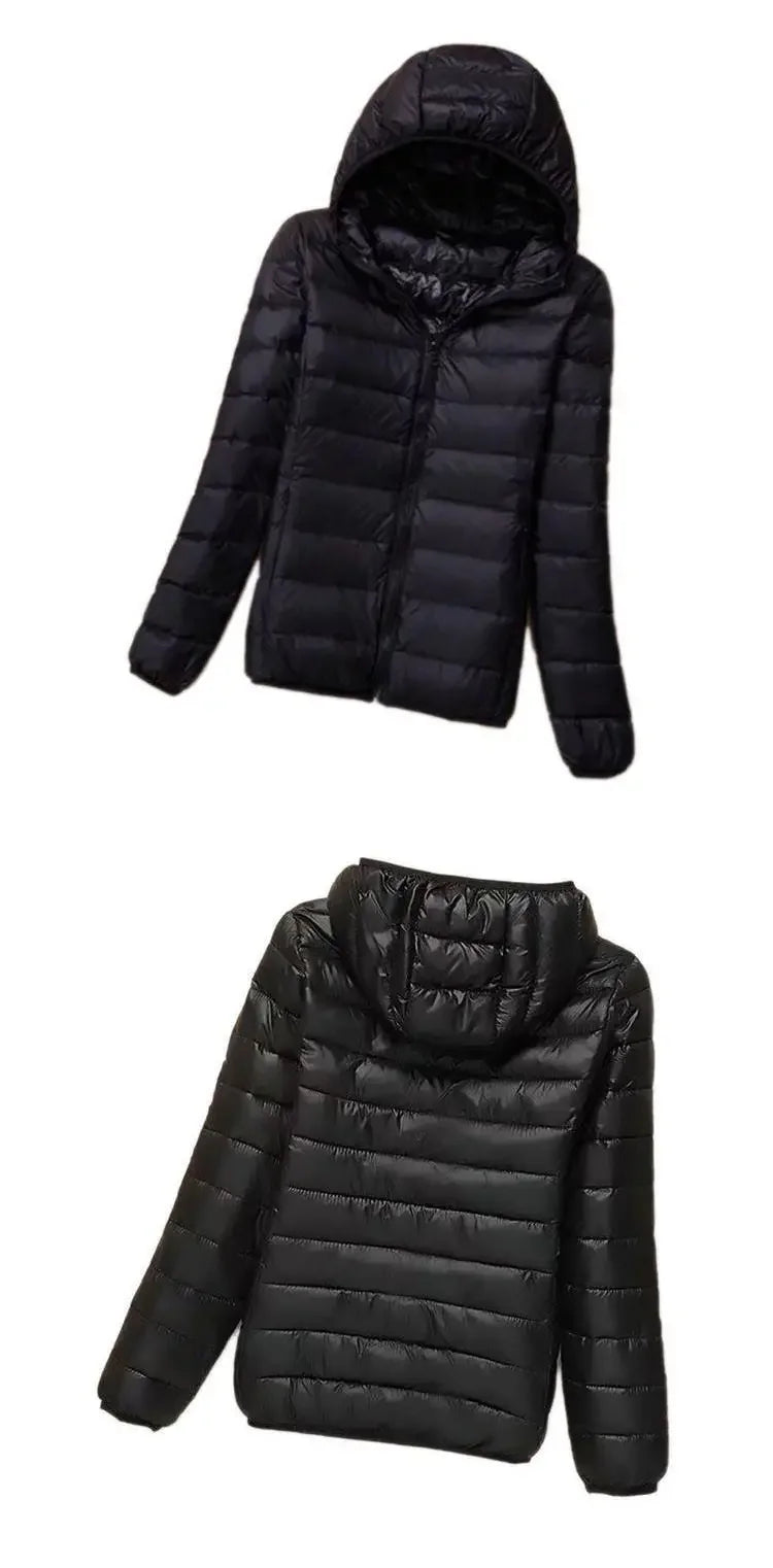 "Aria Serenata" – Lightweight Down Hooded Jacket By Enzo Bellari®