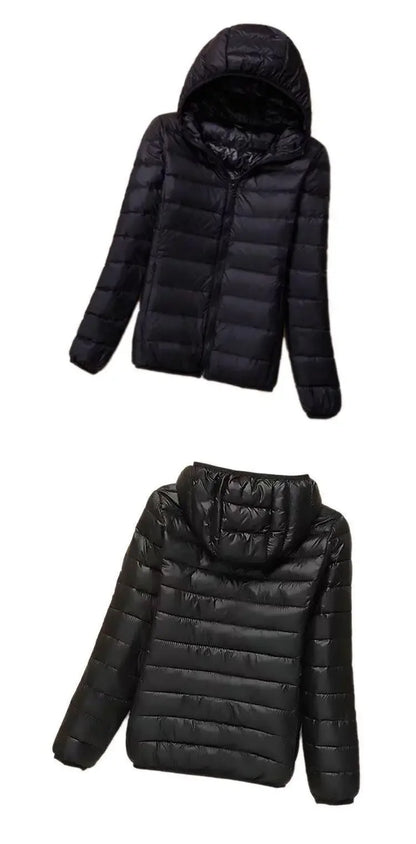 "Aria Serenata" – Lightweight Down Hooded Jacket By Enzo Bellari®