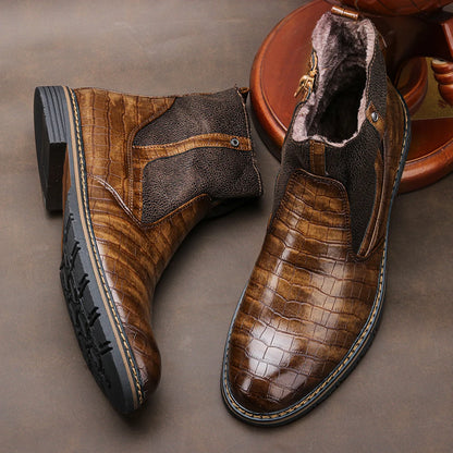 "Neve Forte" – Leather Winter Boots By Enzo Bellari®