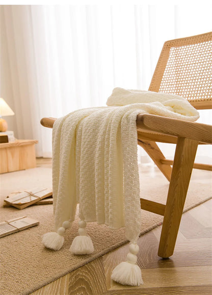 "Vento Lieve" – Chunky Knit Throw Blanket By Enzo Bellari®