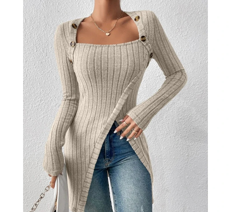 "Sole di Capri" – Square Collar Lace Top By Enzo Bellari®