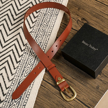 "Cintura Ovale" – Cow Leather Belt By Enzo Bellari®