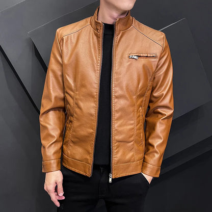 "Luce di Mare" – Slim Fit Motorcycle Leather Jacket By Enzo Bellari®