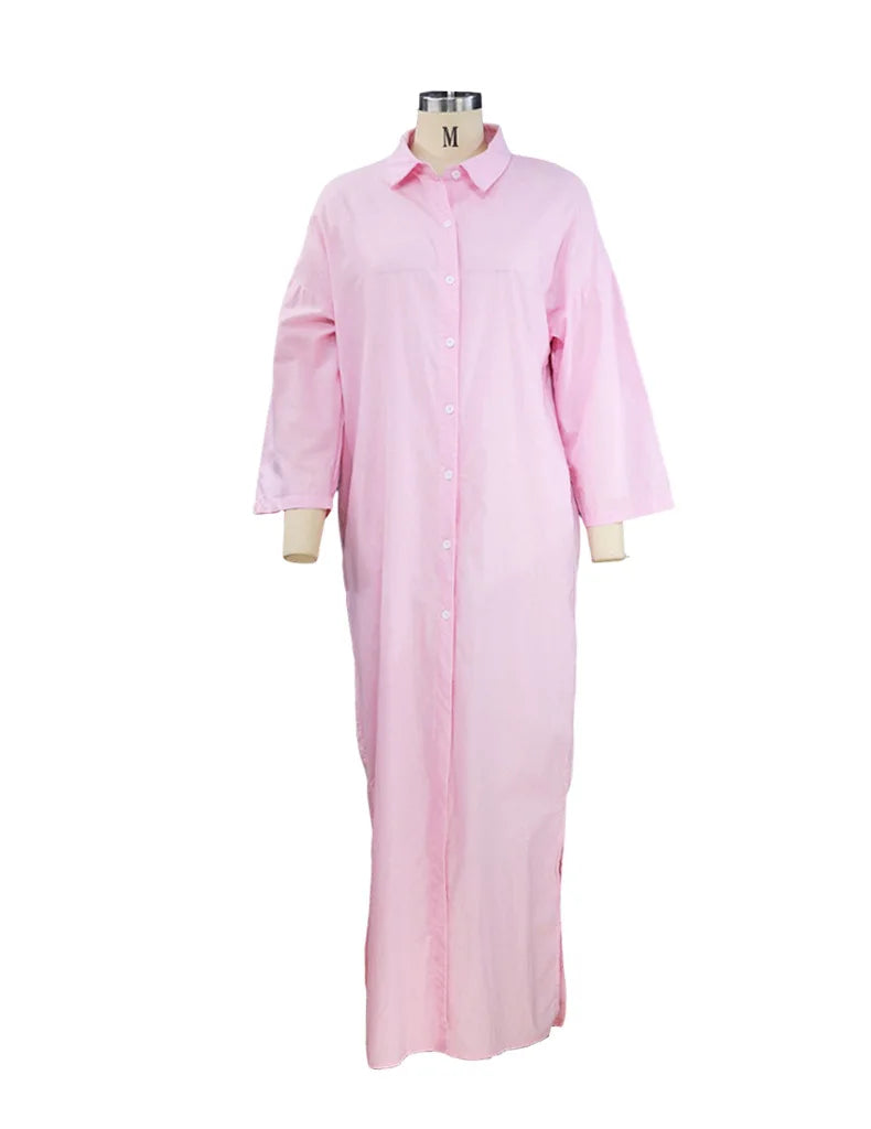 "Sole Calmo" – Cotton Linen Shirt Dress By Enzo Bellari®