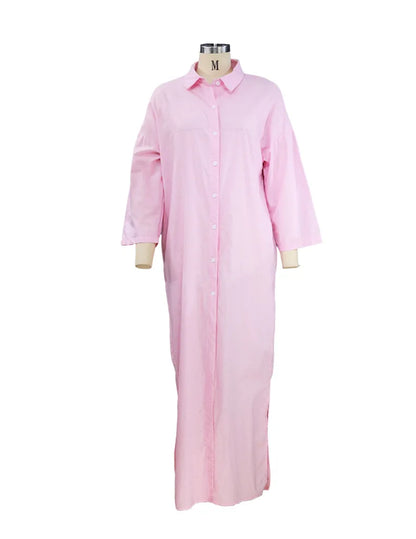 "Sole Calmo" – Cotton Linen Shirt Dress By Enzo Bellari®