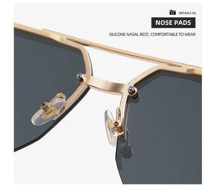 "Vista Leggera" – Semi-Rimless Sunglasses By Enzo Bellari®