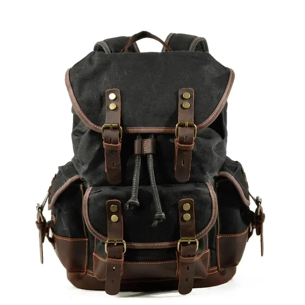 "Fior di Vento" – Waterproof Waxed Canvas Backpack By Enzo Bellari®