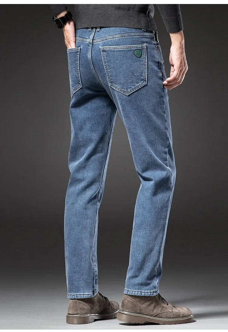 "Linea Invernale" – Fleece Straight Jeans By Enzo Bellari®