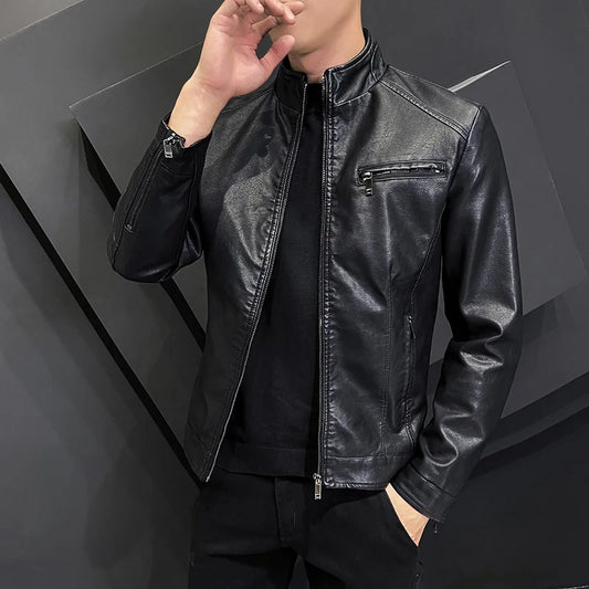 "Luce di Mare" – Slim Fit Motorcycle Leather Jacket By Enzo Bellari®