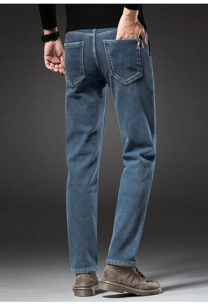 "Linea Invernale" – Fleece Straight Jeans By Enzo Bellari®