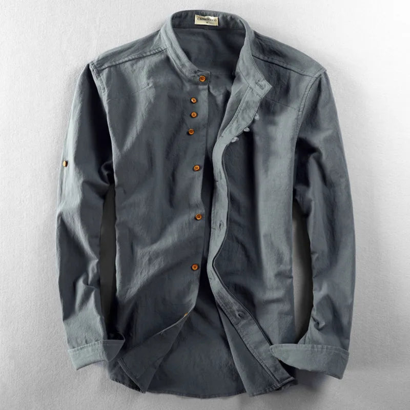 "Onda di Seta" – Japan Style Linen Shirt By Enzo Bellari®