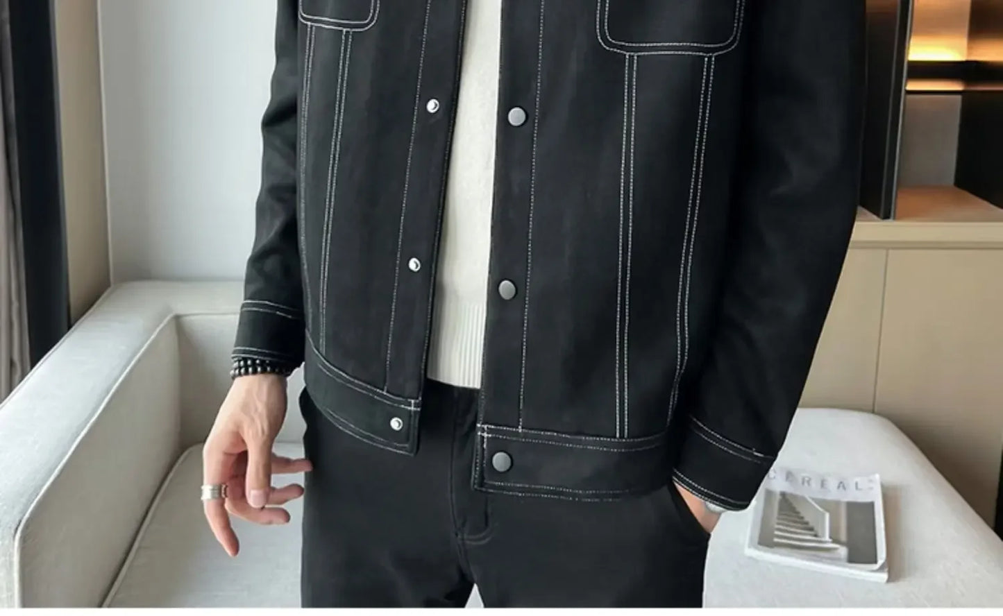 "Vento di Chamois" – Chamois Leather Jacket By Enzo Bellari®