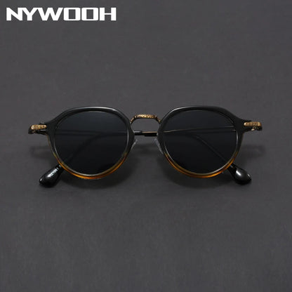 "Oro di Mare" – Metal Round Frame Sunglasses By Enzo Bellari®