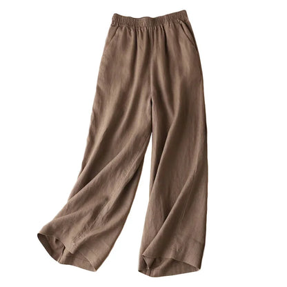 "Passo Largo" – Cotton Wide Leg Pants By Enzo Bellari®