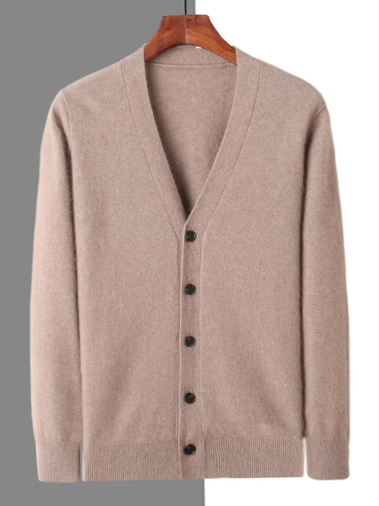 "Sole di Capri" – V-neck Cashmere Cardigan By Enzo Bellari®