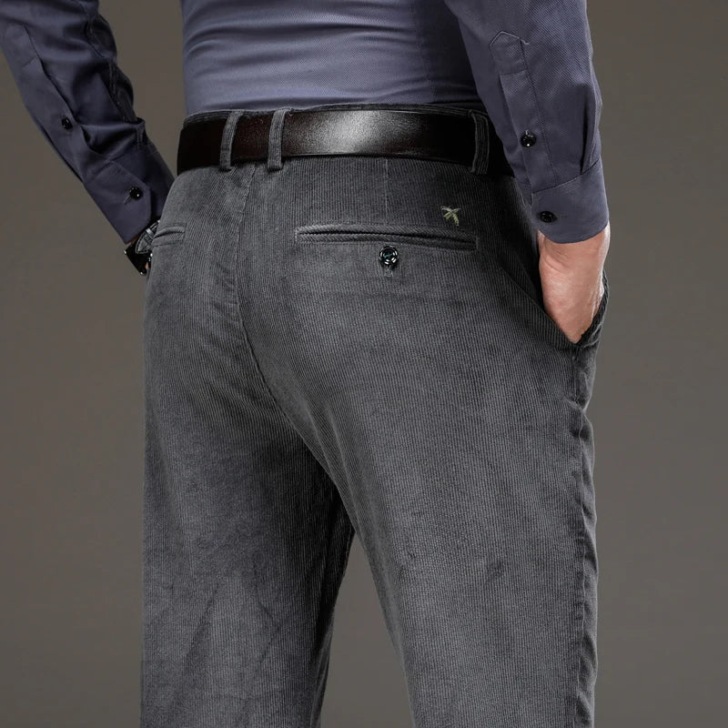 "Bello Sogno" – Corduroy Business Casual Pants By Enzo Bellari®