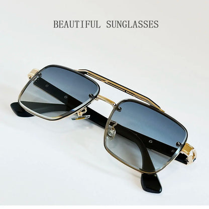 "Oro di Mare" – Luxury Square Rimless Sunglasses By Enzo Bellari®