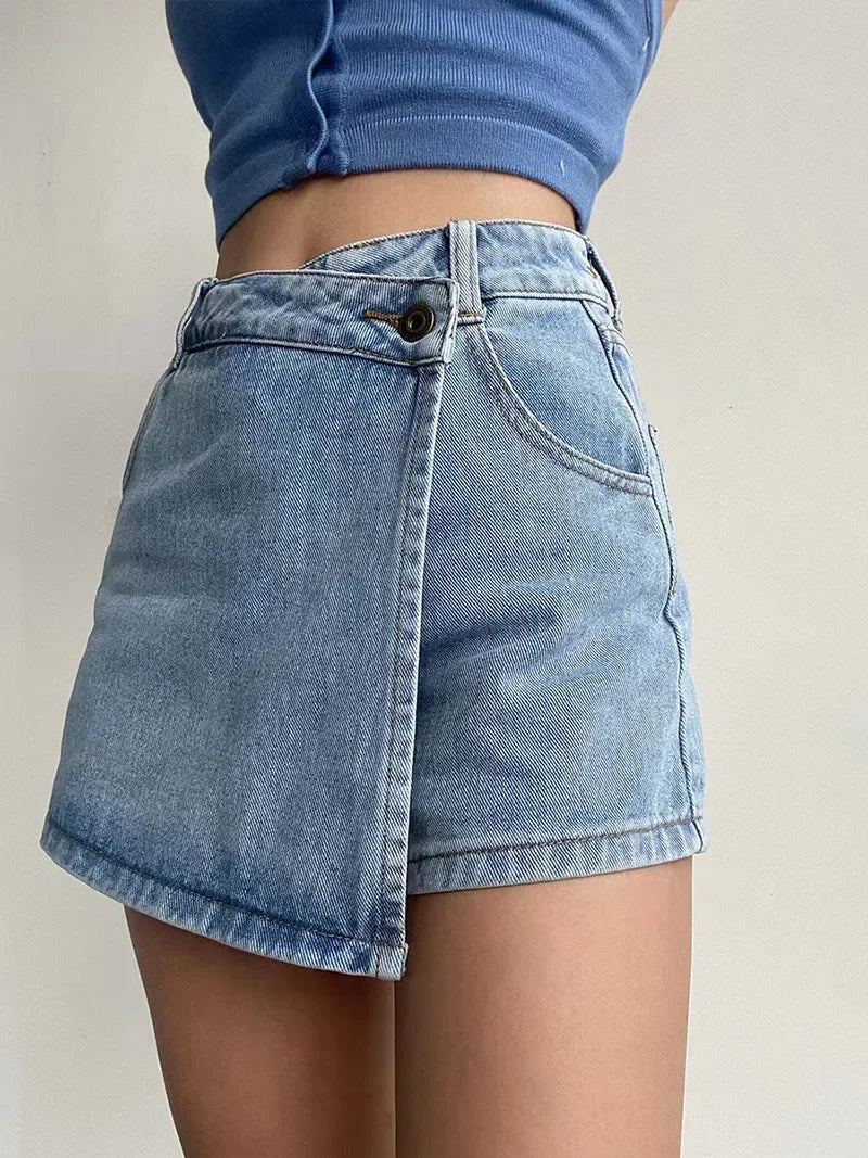 "Linea Alta" – Slimming Denim Skirt By Enzo Bellari®