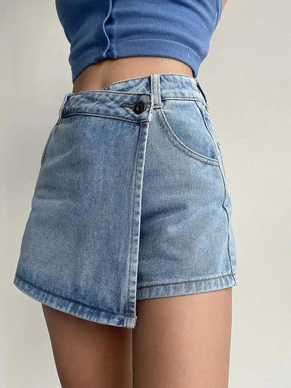"Linea Alta" – Slimming Denim Skirt By Enzo Bellari®