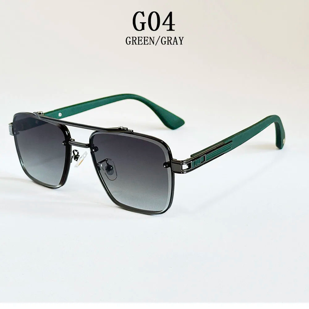 "Oro di Mare" – Luxury Square Rimless Sunglasses By Enzo Bellari®