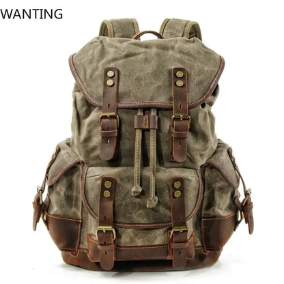 "Fior di Vento" – Waterproof Waxed Canvas Backpack By Enzo Bellari®