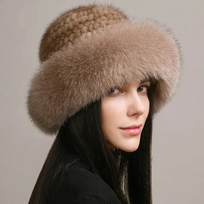 "La Pelliccia" – Mink & Fox Fur Beanie By Enzo Bellari®