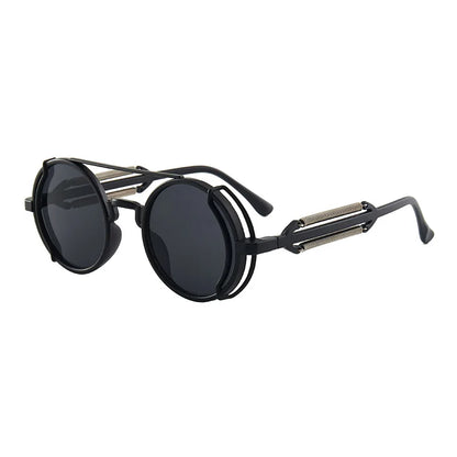 "Occhio Antico" – Steampunk Round Sunglasses By Enzo Bellari®