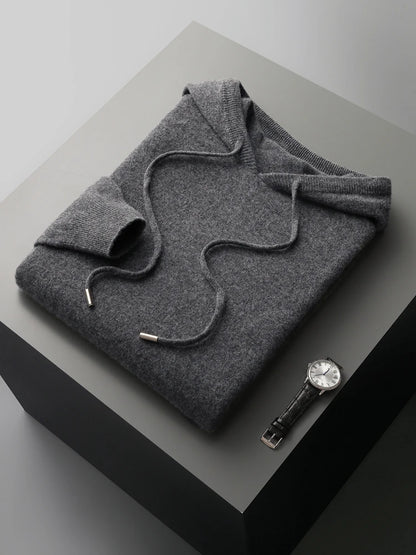 "Fior di Vento" – Cashmere Merino Wool Hoodie By Enzo Bellari®
