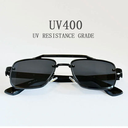 "Oro di Mare" – Luxury Square Rimless Sunglasses By Enzo Bellari®